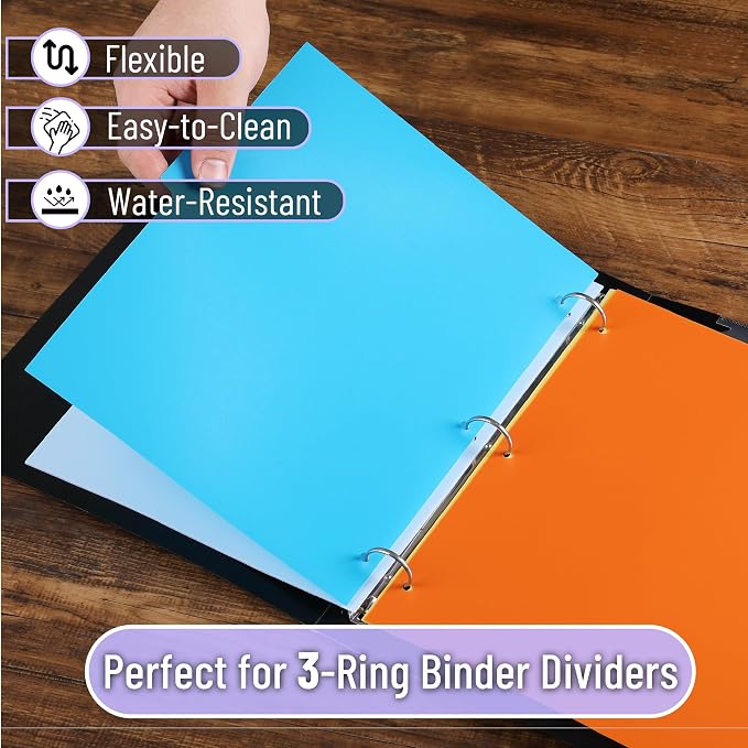 Mr. Pen- Dividers for 3 Ring Binder, 2 Sets, 6 Pack/Set, Binder Dividers - Image 5