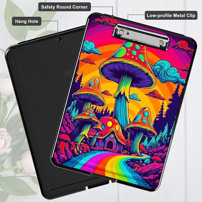 Rainbow Road Mushroom A4 Clipboard - Image 5