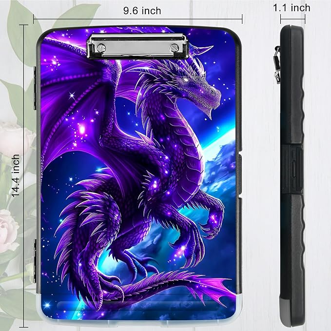 Purple Planet Dragon A4 Clipboard - Image 3