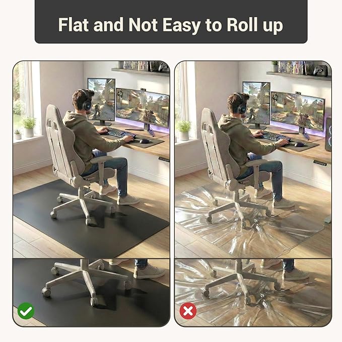 Office Rolling Chair Mat for Hardwood and Tile Floor, Chair Mat Best for Under - Image 7