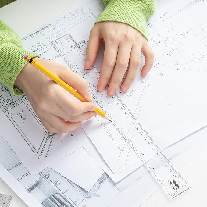 Mr. Pen- Plastic Rulers, 6 Inch & 12 Inch, Easy-to-Read Markings | - Image 5