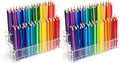 2PCS 96-Slots Pen Display Stand, 2-Tier Acrylic Pen Holder by Home