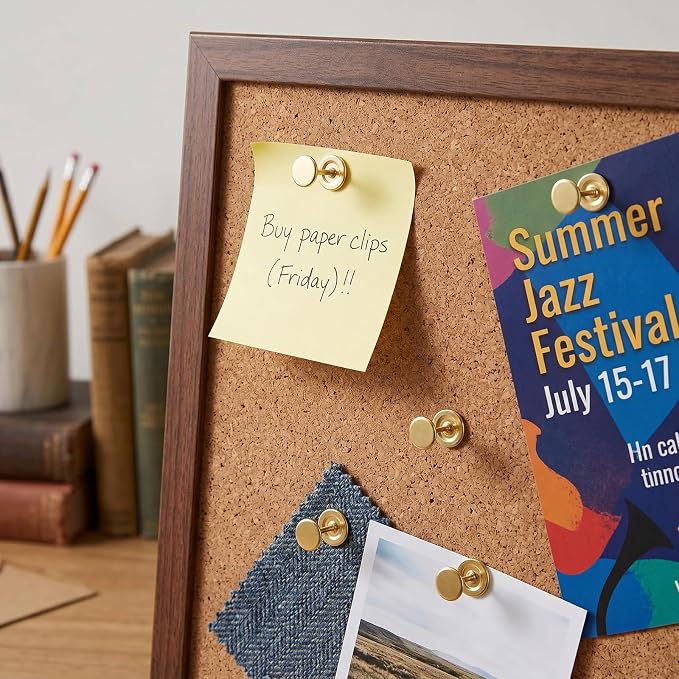 Gold Heavy Duty Thumb Tacks, Extra Long Push Pins - Image 9