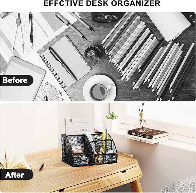 Mesh Desk Organizer, Desktop Organizer - Image 2