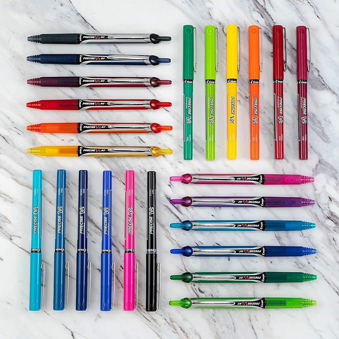 Pilot Precise V5 RT Refillable & Retractable Rollerball Pens, Extra Fine Point - Image 3