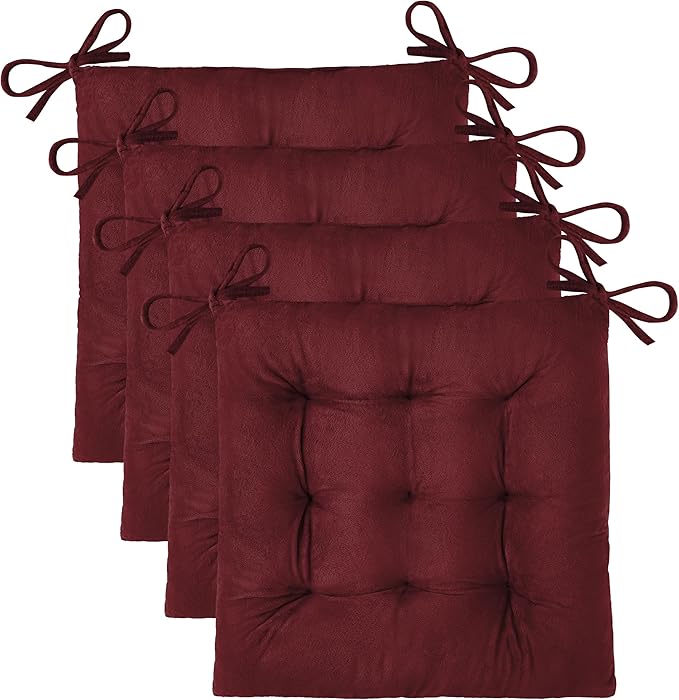 OVOV 4 Pack Chair Cushions for Dining Chairs Soft Seat Cushions for Kitchen by OVOV