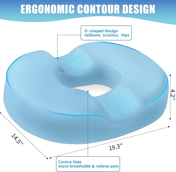 BlissTrends Donut Pillow Seat Cushion, Chair Cushions - Image 2