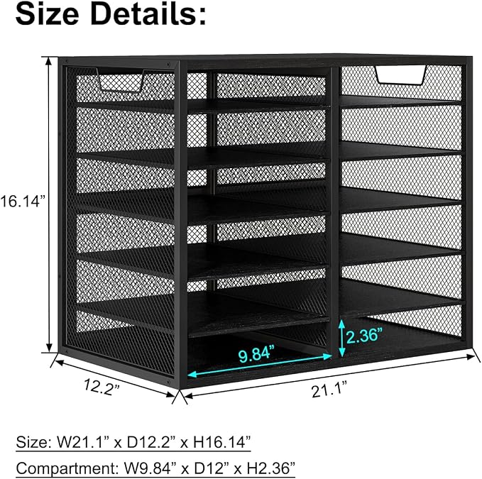 PAG Mass Mail Holder, Adjustable Countertop Literature Organizer, Student - Image 6