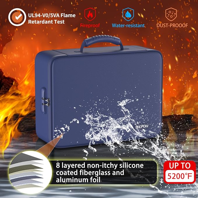 ENGPOW 5200℉ Fireproof File Organizer Bag - Image 3