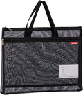 Pendancy Mesh Zipper Pouch A3 Size, Large Double Pocket Lightweight Nylon by Pendancy