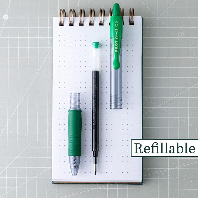 Pilot G2 Pens, Premium Refillable And Retractable Gel Ink Pens Fine Point 0.7mm - Image 3