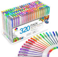 320 Pack Gel Pens Set, Smart Color Art 160 Colors Gel Pen by Unknown