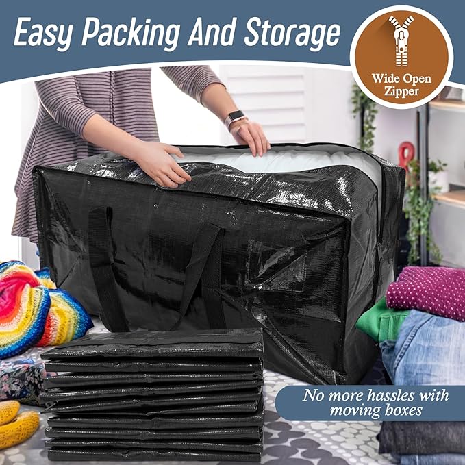 12 Pack Extra Heavy Duty Large Moving Bags - Image 5