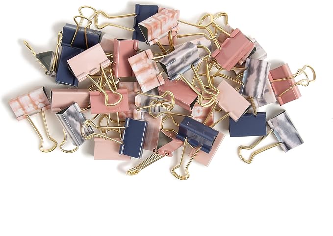 U Brands Fashion Binder Clips, Soft Dye - Image 4