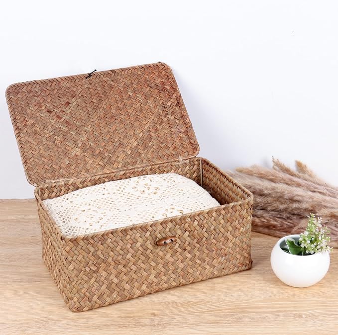 FEIALNDUO Wicker Shelf Baskets - Image 4