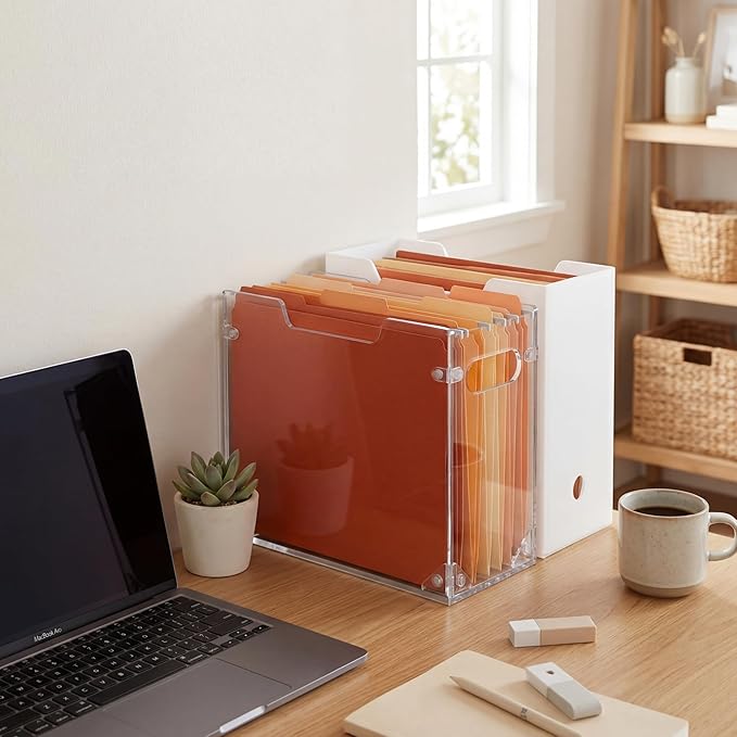 Novabright 1 Pack Acrylic File Organizer Box - Image 5