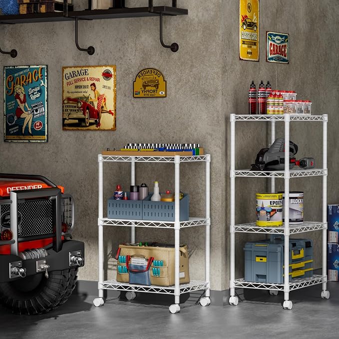 SINGAYE 3 Small Wire Shelves Kitchen Pantry Close Home Organizers and Storage - Image 2