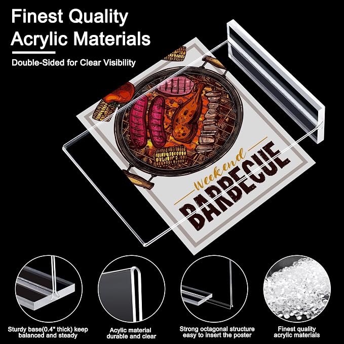 Clear Acrylic Sign Stands 11 x 8.5 Inch - Image 3