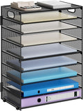 Marbrasse Paper Organizer Letter Tray, 9 Tier Mesh File Organizer by Marbrasse