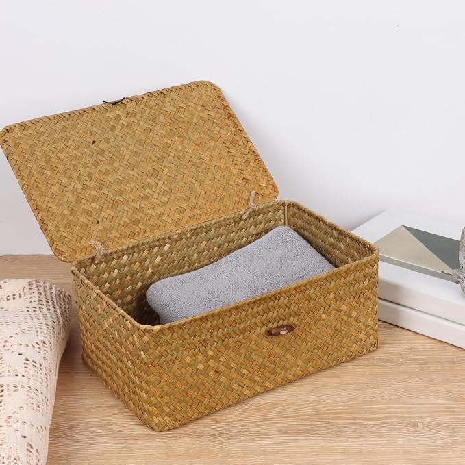 FEIALNDUO Wicker Shelf Baskets - Image 3