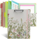 Clipboard Folio with Storage 8.5 X 11 Padfolio Notebook, Clipboards with by TELOENCE