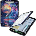 Clipboard with Storage, High Capacity Crane Bird Storage Clipboard 9.5x14 with by Qindaiwen