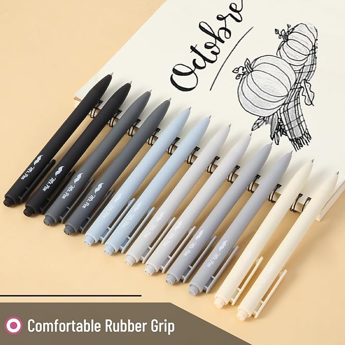 Mr. Pen- Retractable Gel Pens, 12 Pack, Fine Point 0.5mm, Fast Dry, Smooth - Image 4