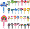 30 PCS Pharse Paper Clips Metal Paperclip Large Size Paper Clip Cute Bookmark by Pabucle
