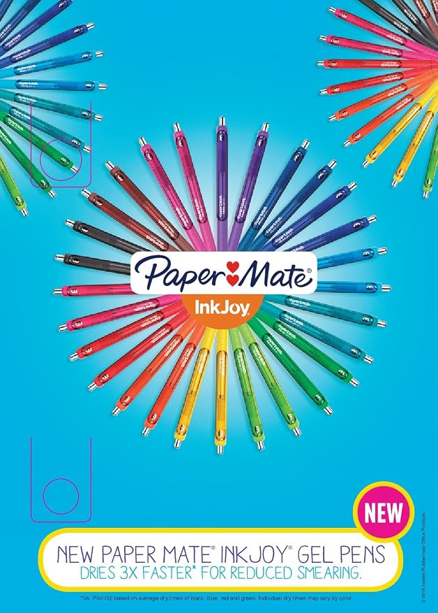 Paper Mate InkJoy Gel Pens, Retractable, Fine Point, Comfortable Grip, Teacher - Image 6