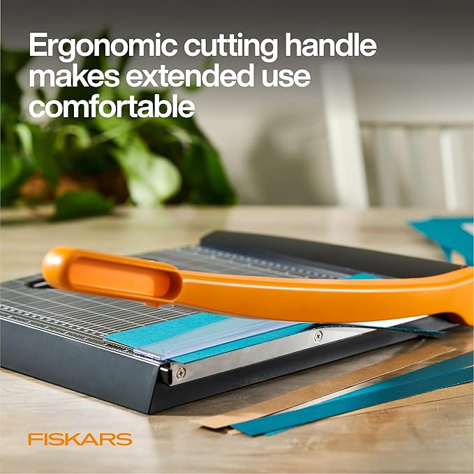 Fiskars Recycled Bypass Guillotine Paper Cutter, Self-Sharpening, Paper Trimmer - Image 5