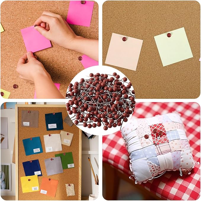 XIHIRCD 200pcs Push Pins, Map Tacks Round Head Map Push Pins Small Thumb Tacks - Image 7