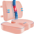 CushZone Ergonomic Seat Cushion & Lumbar Support Pillow by CushZone
