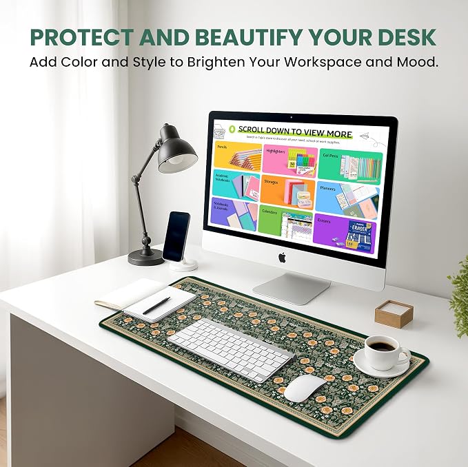 Large Mouse Pad for Desktop, Cute Desk Mat Pad Protector for Work & Gaming - Image 6