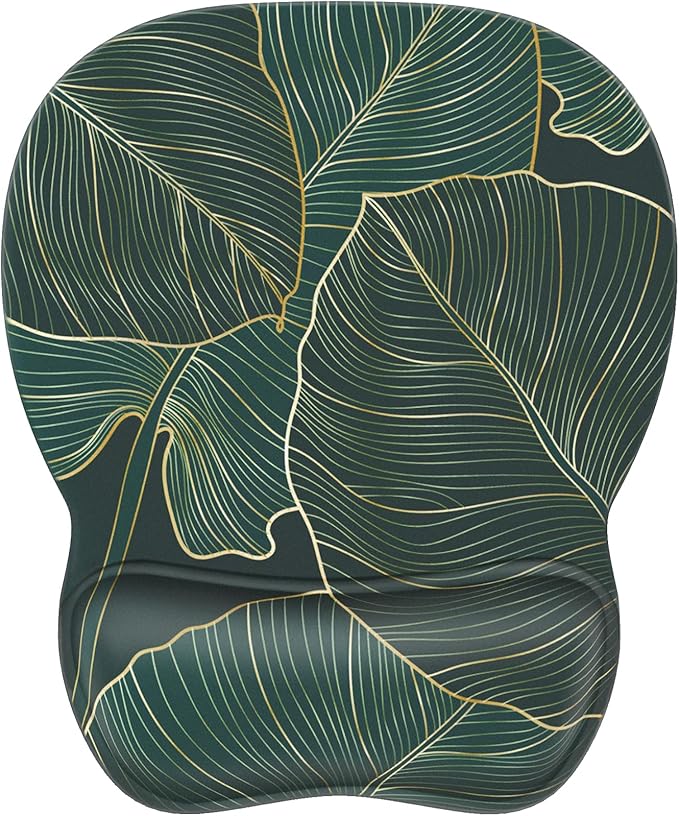 MROCO Ergonomic Mouse Pad with Gel Wrist Rest, 9.4 x 8.1 in, Gel Wrist Comfort by MROCO