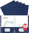 VZCPYTPM 50 Pack Navy Blue Folders by OfficeSuppliesDirect