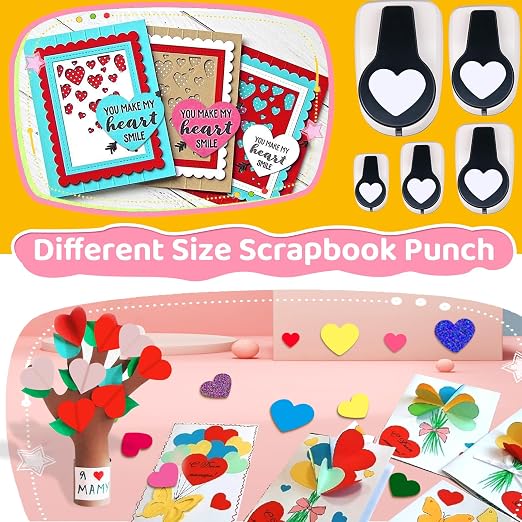 Heart Hole Puncher for Crafts, Heart Paper Cutter, Hearts Paper Punch, Hearts - Image 4