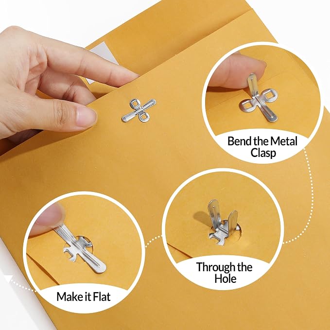 SUNEE 6x9 Envelops, 28-lb Brown Kraft Envelopes - Image 4