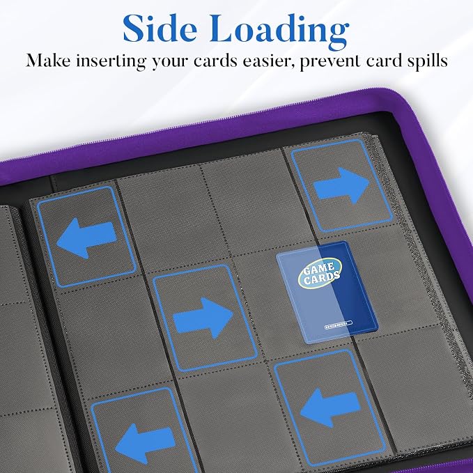 Premium Zip Card Binder 12 Pocket, Fabmaker 912 Pockets Trading Card Binder - Image 5
