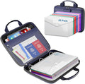 Binder Folders Organizer with 20 Pack Heavyweight Plastic Pockets, Fireproof by ZOOPIP
