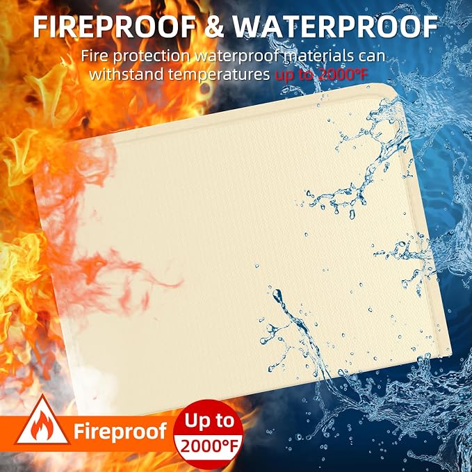 Fireproof Accordion File Organizer, Portable Expanding File Folder - Image 2