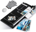 CGOLDENWALL A2 Rotary Paper Trimmer, 12 Sheets, w/Extra Blade & Gloves by CGOLDENWALL