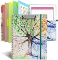 Clipboard Folio with Notepad for Letter Size, 5 Extra Folders with Storage 10 by Geniershy