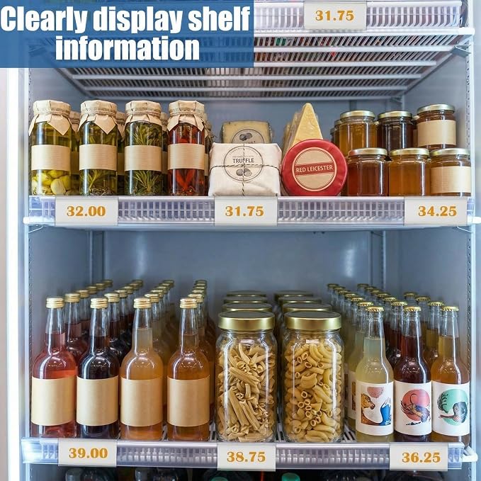 Kathfly 100 Pack Wire Shelf Label Holders Shelf Cable Tags - Image 7