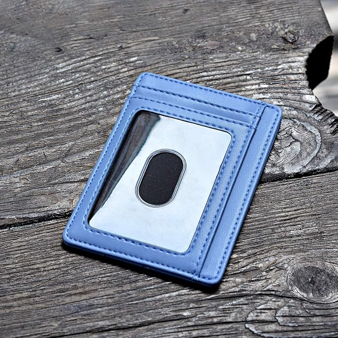 Buffway Slim Minimalist Front Pocket RFID Blocking Leather Wallets - Image 3