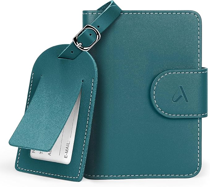 ALLIVE RFID Passport Holder for Travel, Genuine Leather Passport Holder by ALLIVE