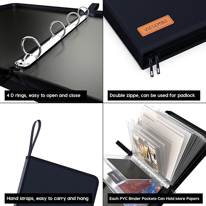 Important Document Organizer Binder, Birth Certificate Protector | Fireproof - Image 6
