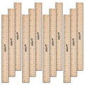 Rulers 12 Inch, Rulers Bulk for Classroom – Wooden Ruler for Kids 12 Pack Great by EXTRIC