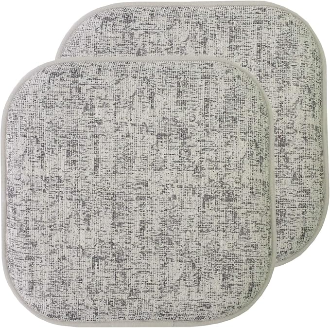 Sweet Home Collection Chair Cushion Memory Foam Pads Honeycomb Pattern Slip Non by SweetHomeCollection