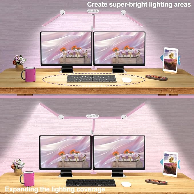 Micomlan Architect Desk Lamp for Home Office, 24W Bright Rotatable Led Table - Image 2