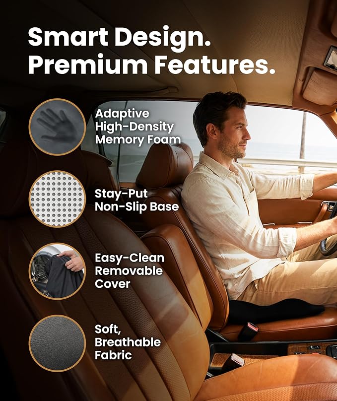 Everlasting Comfort Doctor Recommended Memory Foam Seat Cushion - Image 4